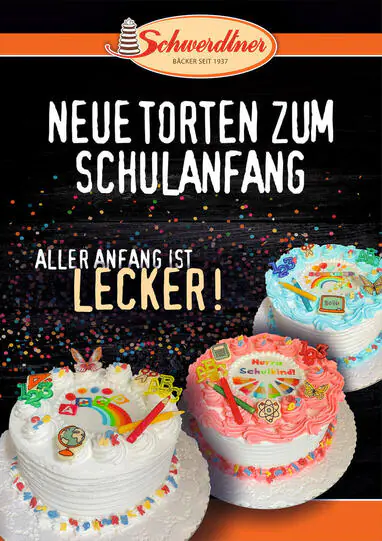 Neue Torten zum Schulanfang